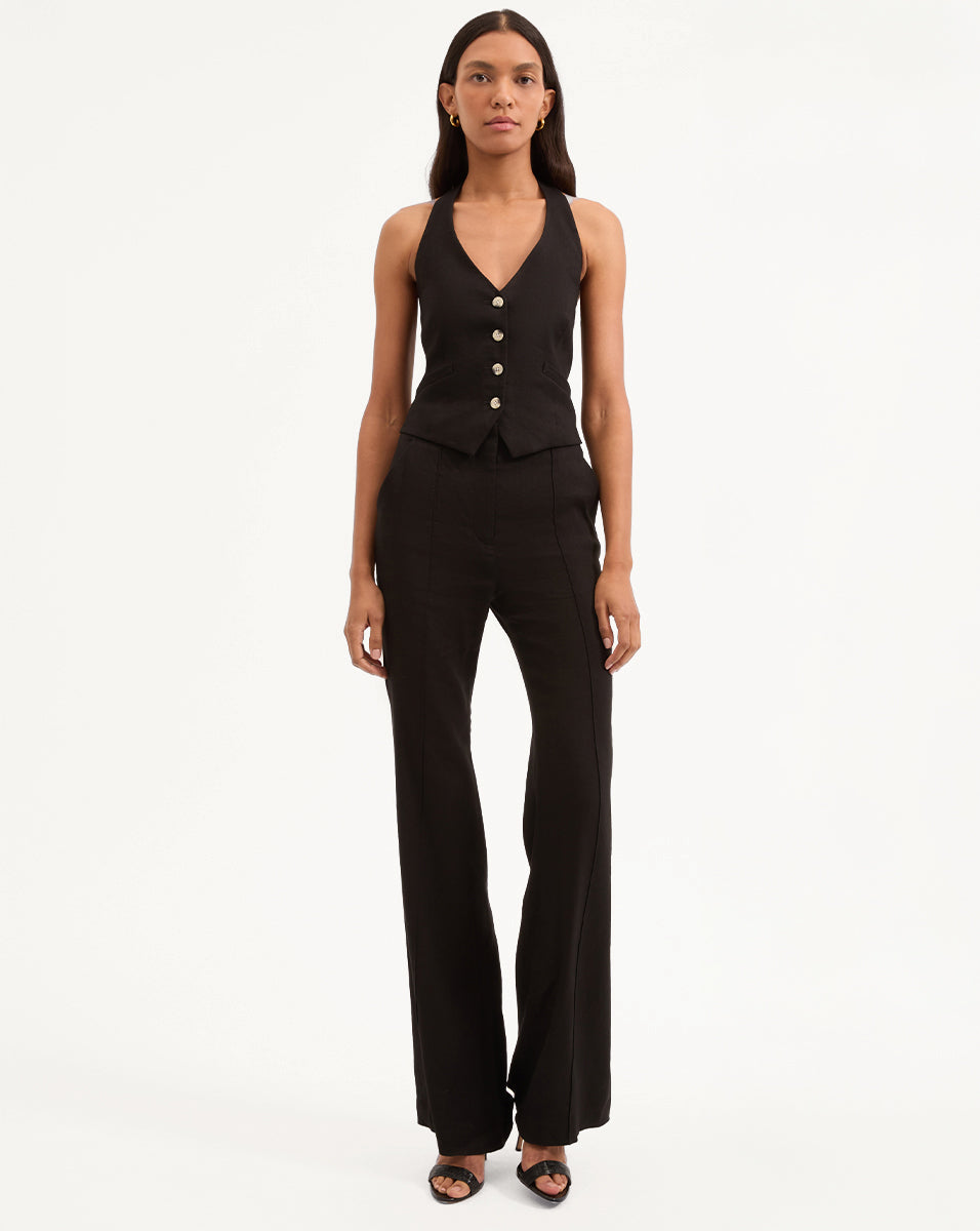 Arabella Stretch-Linen Vest - Image 2
