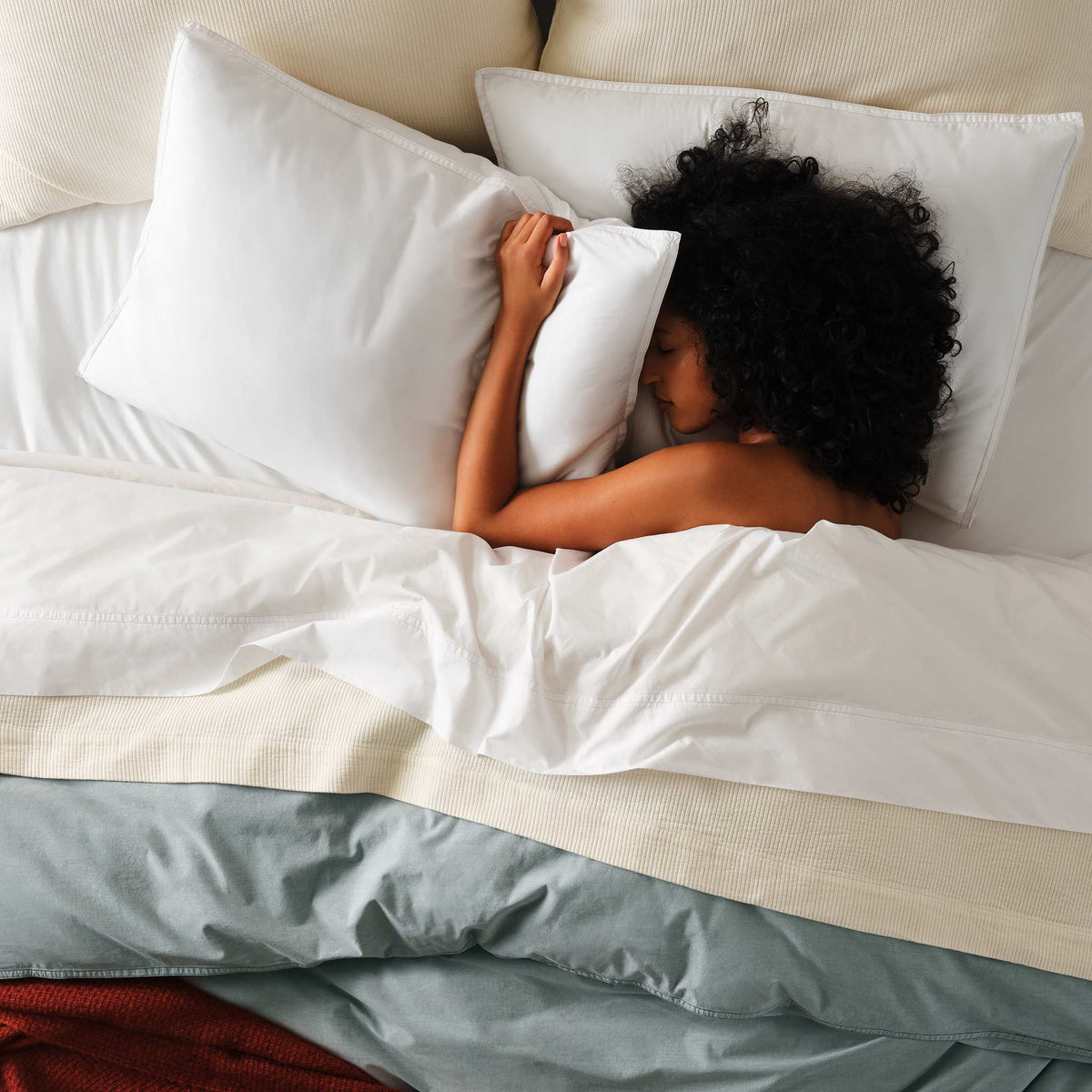 Washed Classic Percale Duvet Cover - Last Call - Image 14