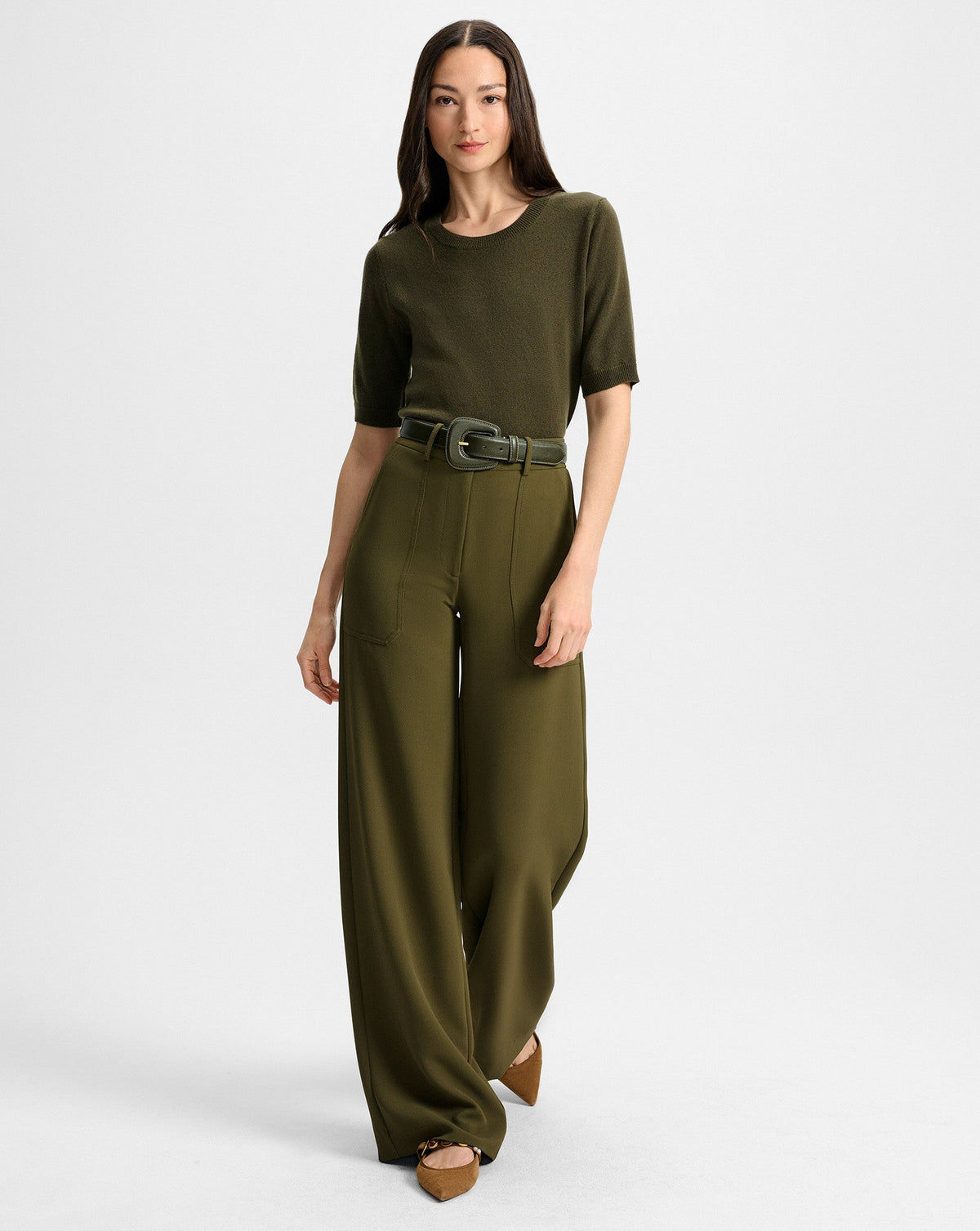 Elsy Leather-Buckle Belt - Image 4