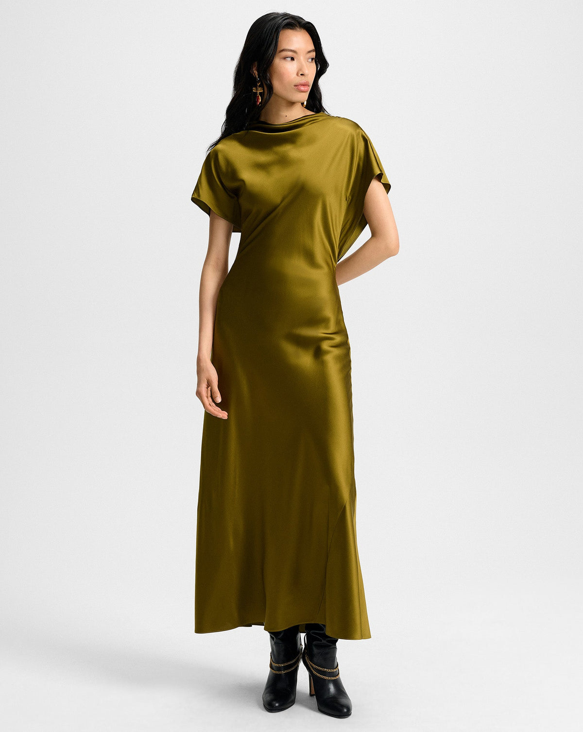 Redgrave Silk Midi Dress