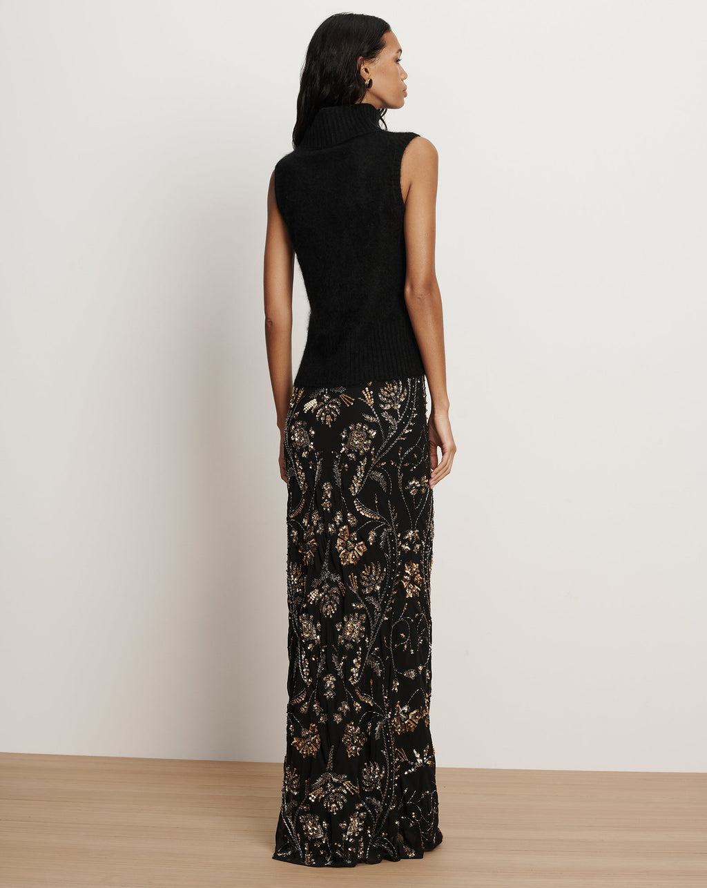 Mazzy Brushed Cashmere Sleeveless Sweater - Image 4