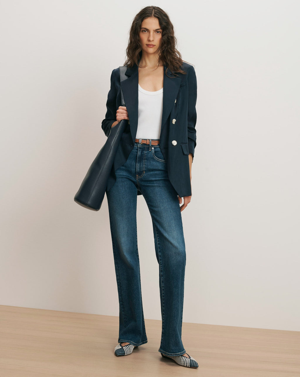 Crosbie Mid-Rise Slim Wide-Leg Jean - Image 3