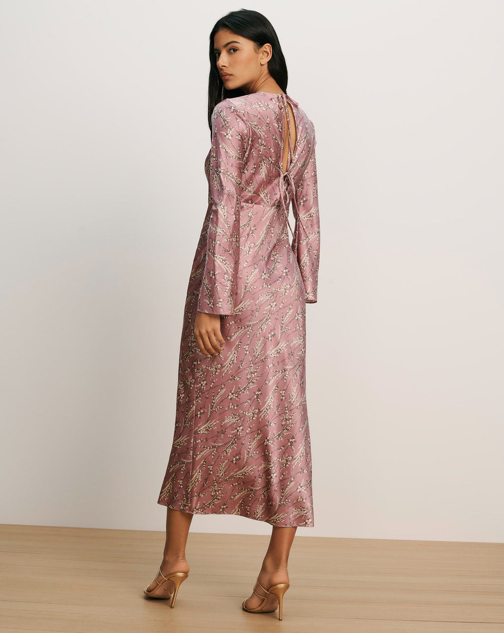 Gemma Silk-Blend Midi Dress - Image 4