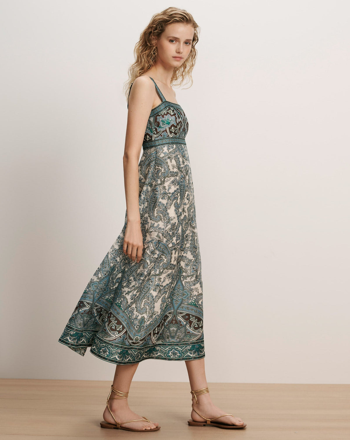 Rye Linen-Silk Midi Dress - Image 2