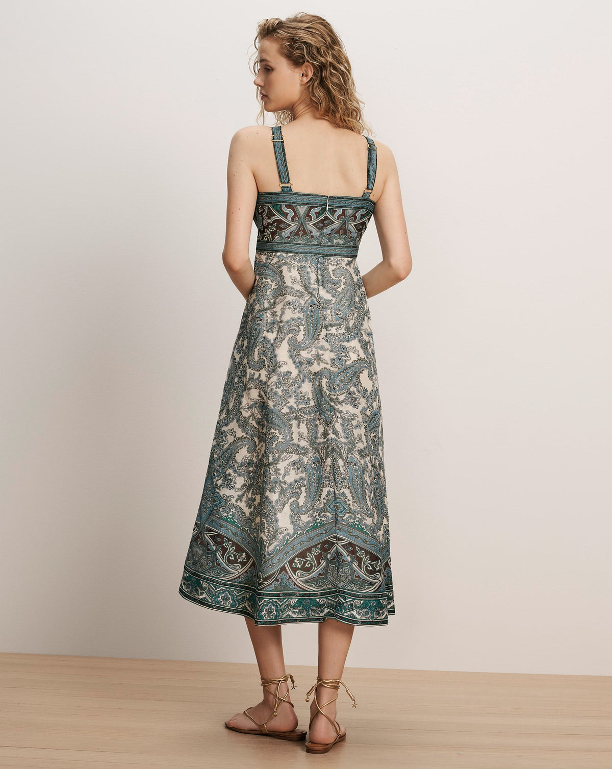 Rye Linen-Silk Midi Dress - Image 4