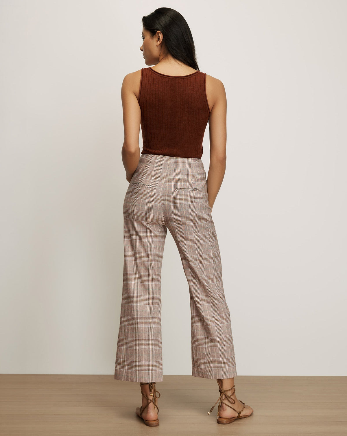 Dova Plaid Wide-Leg Pant - Image 5