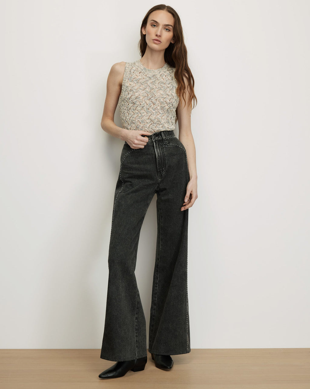 Jerrel Cropped Knit Tank Top - Image 2