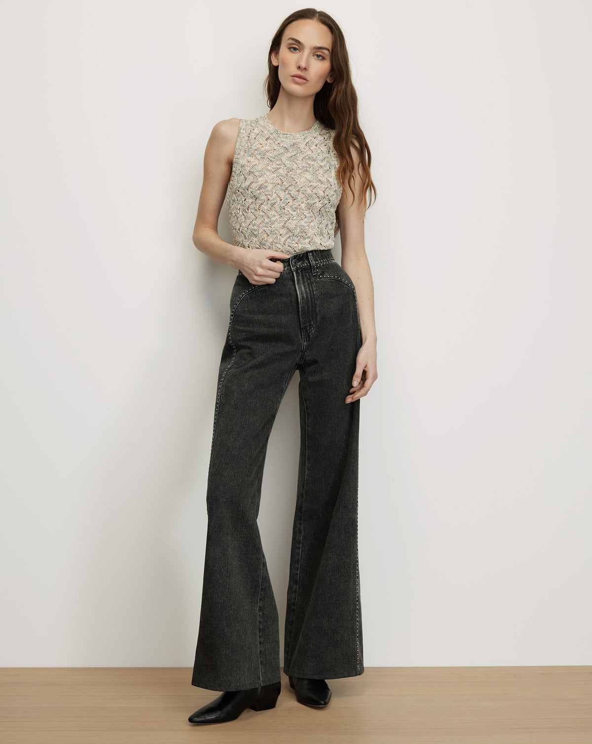 Jerrel Cropped Knit Tank Top - Image 2
