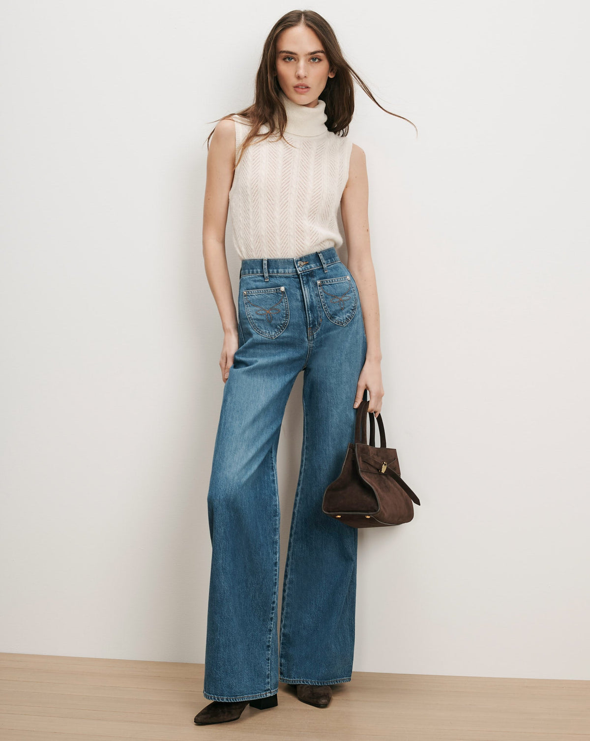 Mazzy Pointelle Sleeveless Sweater - Image 2