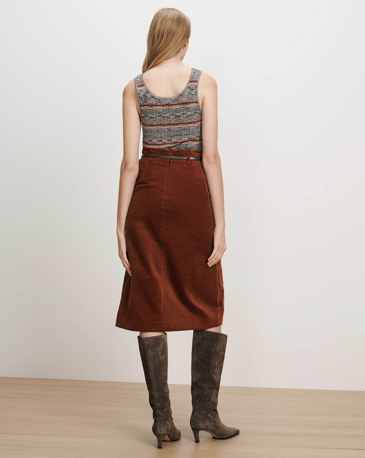 Alexie Corduroy Midi Skirt - Image 6