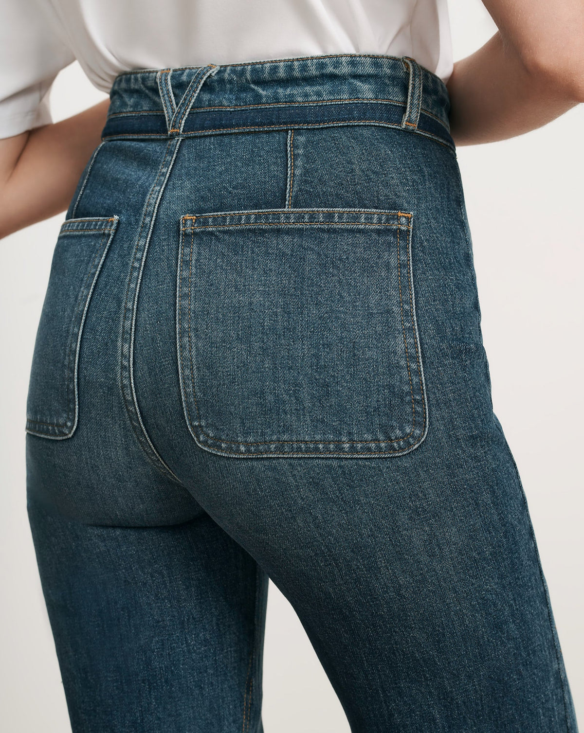 Crosbie Color-Block Slim Wide-Leg Jean - Image 6