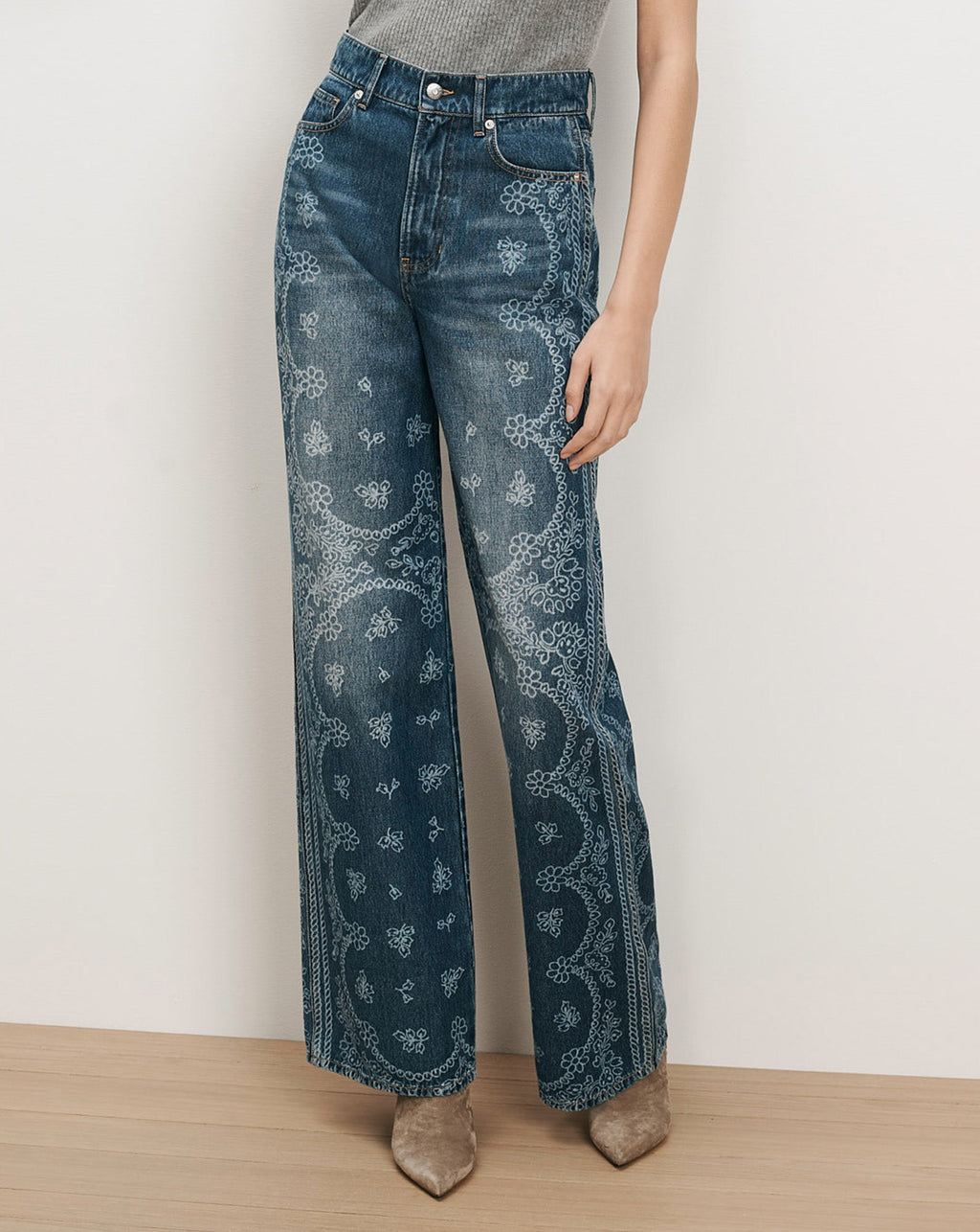 Taylor Bandana Wide-Leg Jean - Image 2