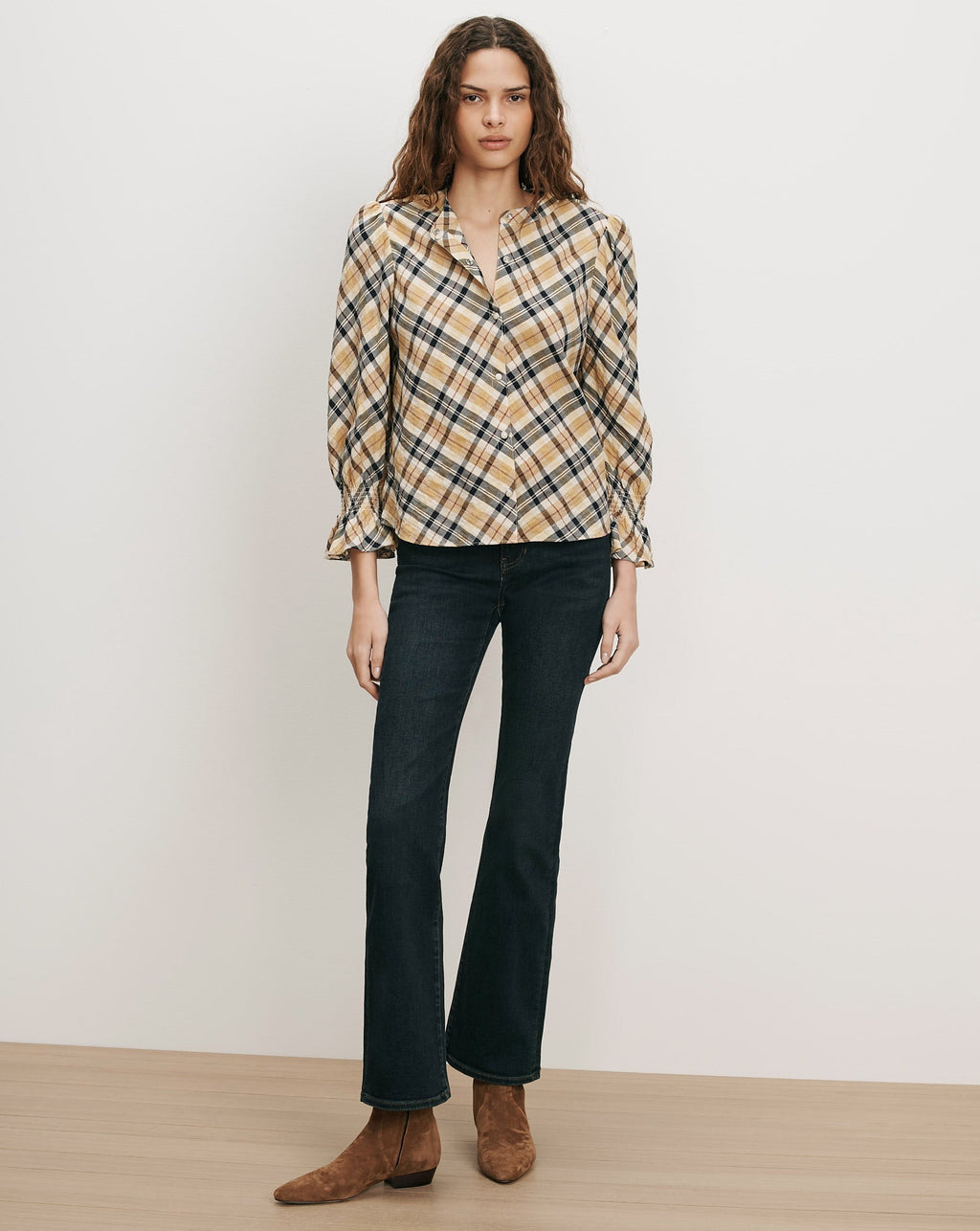 Ashlynn Plaid Blouse - Image 3