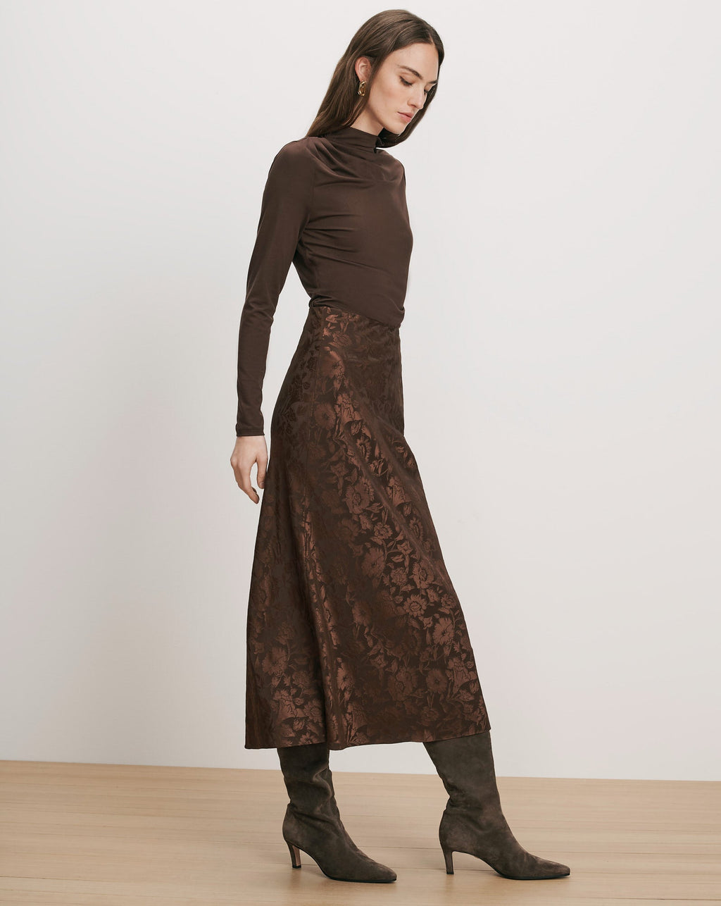 Clover Floral Midi Skirt - Image 4