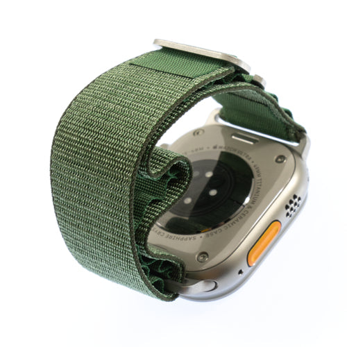 Apple Watch Ultra GPS+Cel 49MM - Green Alpine Loop - Med - Titanium - MQEW3LL/A - Image 4