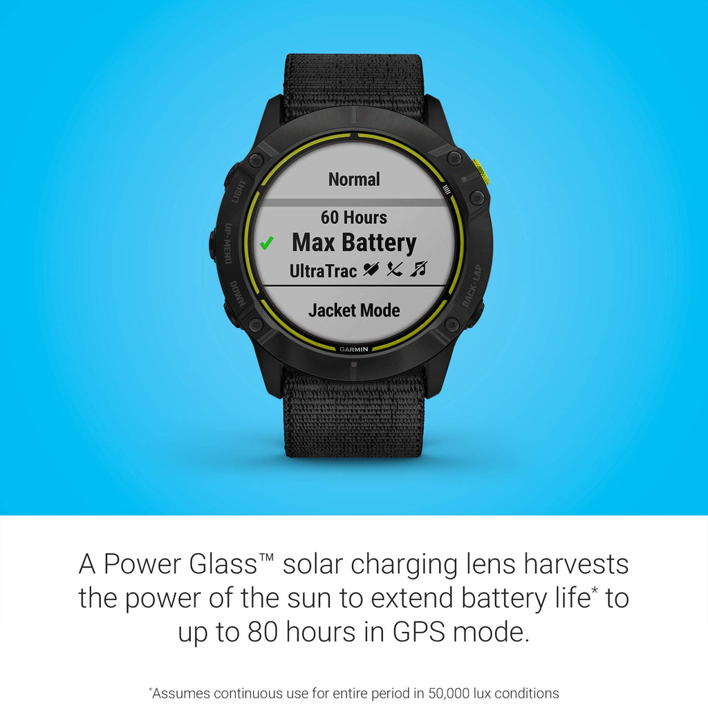 Garmin Enduro Smartwatch GPS Watch with Solar Black UltraFit Nylon Band - 010-02408-00 - Image 3