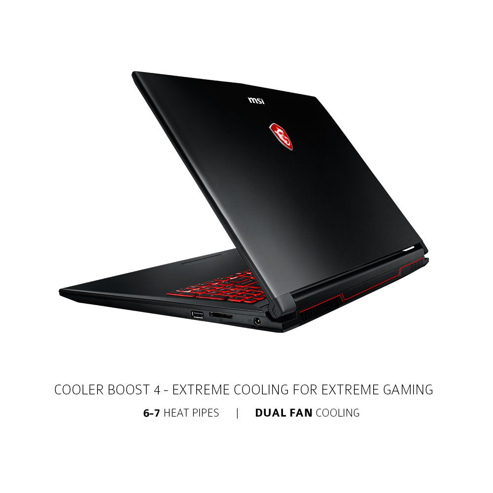 MSI 17.3" Gaming Laptop - i7-7700HQ - GeForce GTX 1050 - 8GB DDR4 - 128GB SSD+1TB HDD (GL72M 7RDX-800) - Image 5