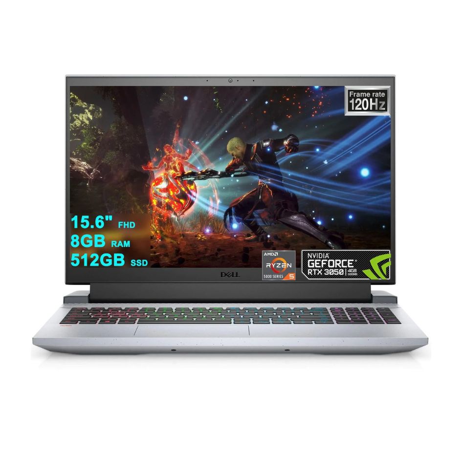Dell - G15 15.6" FHD Gaming Laptop - AMD Ryzen 5 5600H - 8GB RAM - RTX 3050 - 512GB SSD - Image 2