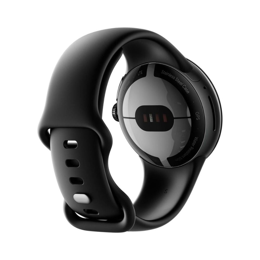 Google - Pixel Watch Smartwatch 41mm with Obsidian Active Band LTE - Black Stainless Steel - GA02096-US - Image 2