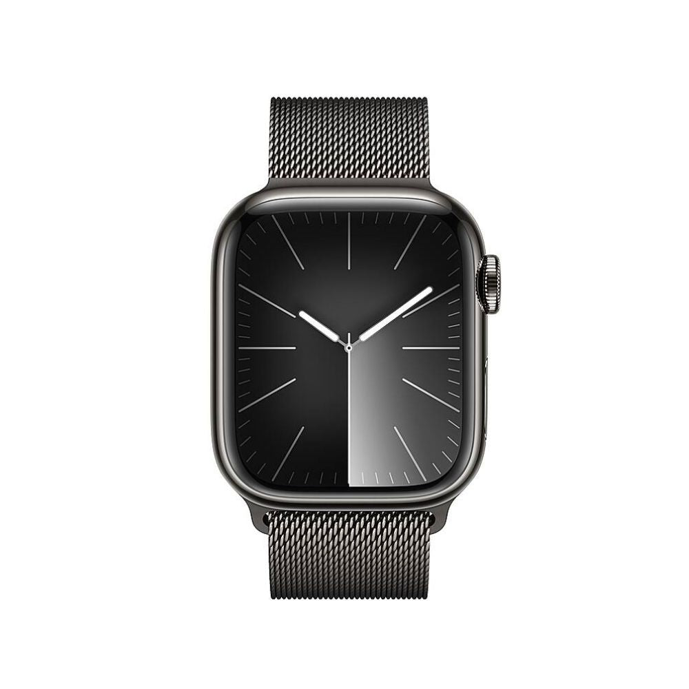 Apple Watch Series 9 (GPS + Cellular) 41mm Graphite Stainless Steel Case with Graphite Milanese Loop - MRJA3LL/A - Image 2