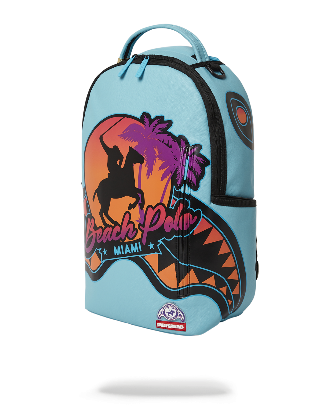 Miami Beach Polo Collab Backpack (Dlxv-Sky) - Image 7