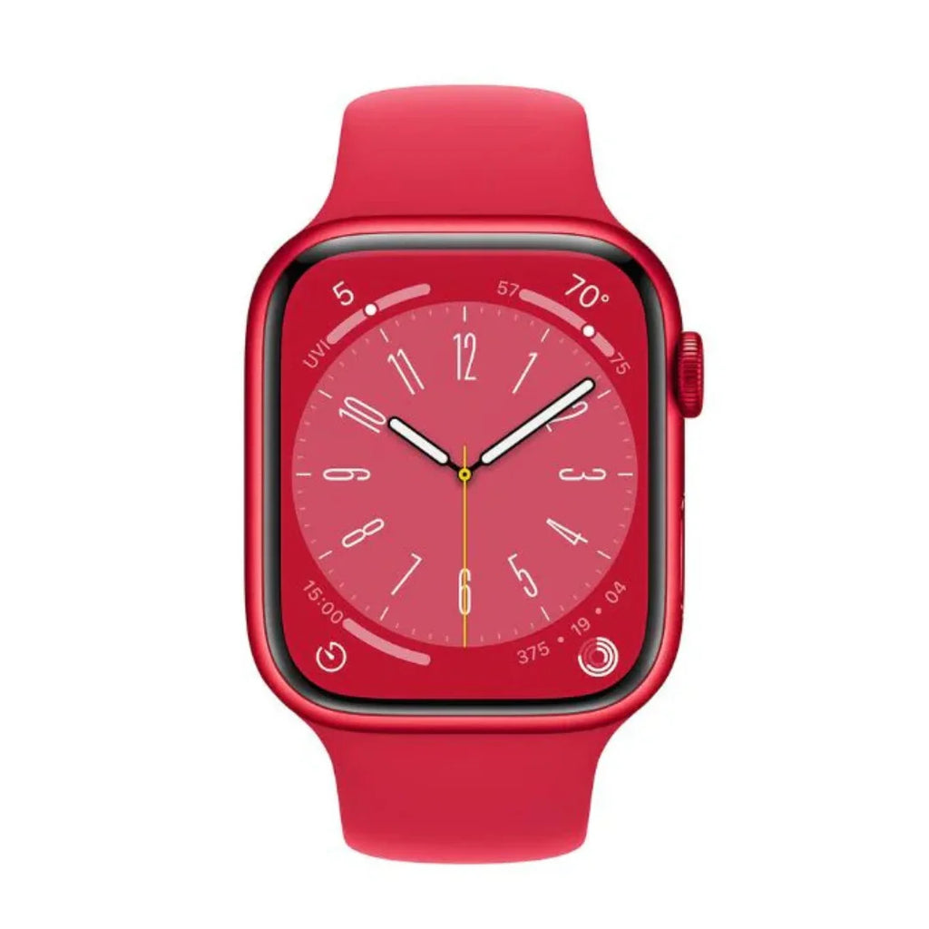 Apple Watch Series 8 GPS + Cellular, 45mm (PRODUCT) Red Aluminum Case with Red Sport Band, M/L - MNVU3LL/A - Image 2