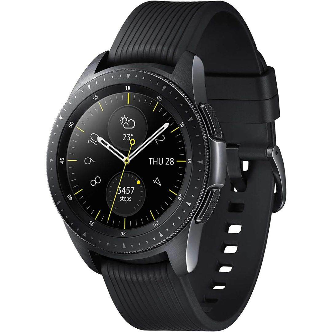Samsung Galaxy Watch 42mm 4G LTE Stainless Steel Midnight Black SM-R815UZKAXAR - Image 3