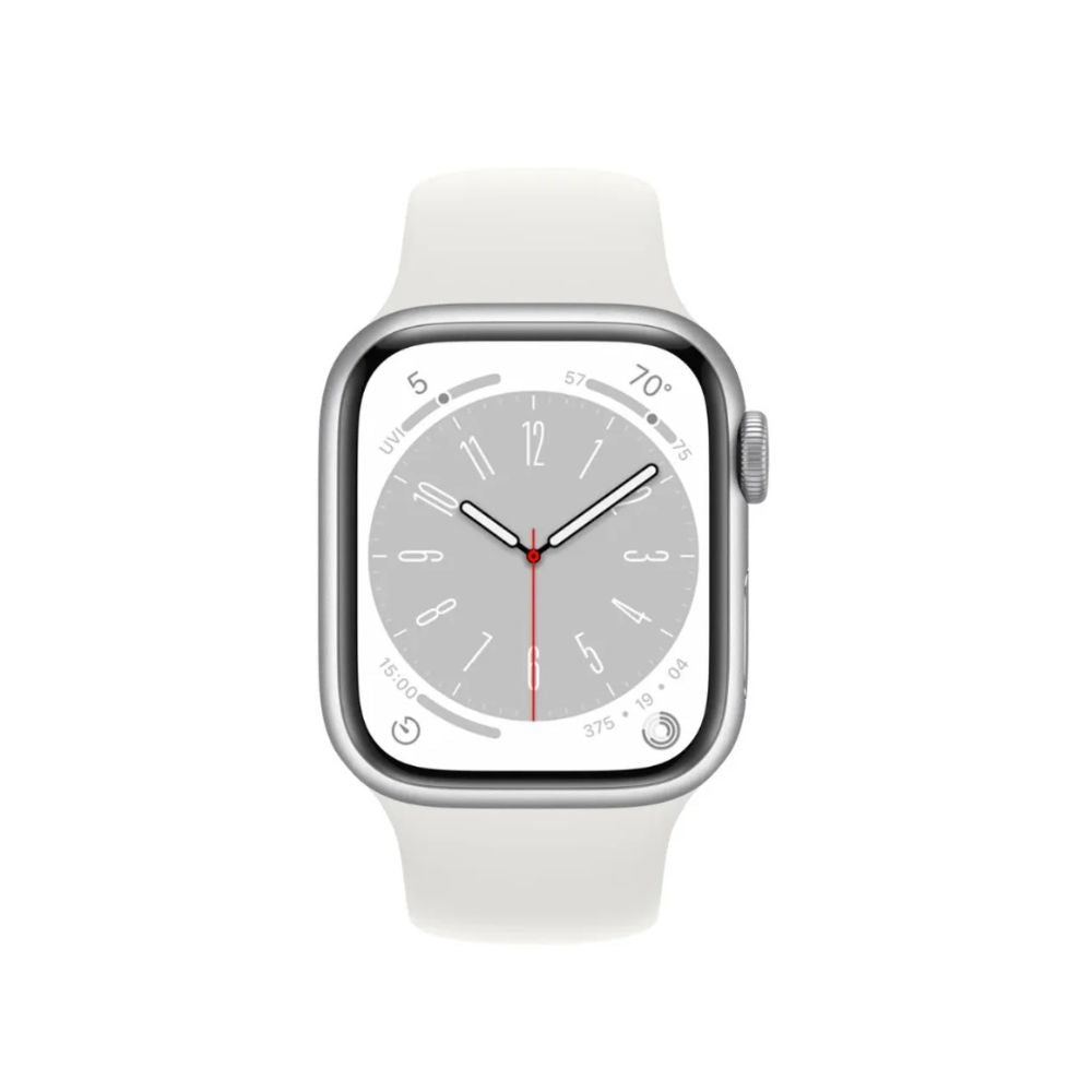 Apple Series 8 GPS+Cel 41mm Alum Case White Sport Band - White M/L - MP4F3LL/A - Image 2
