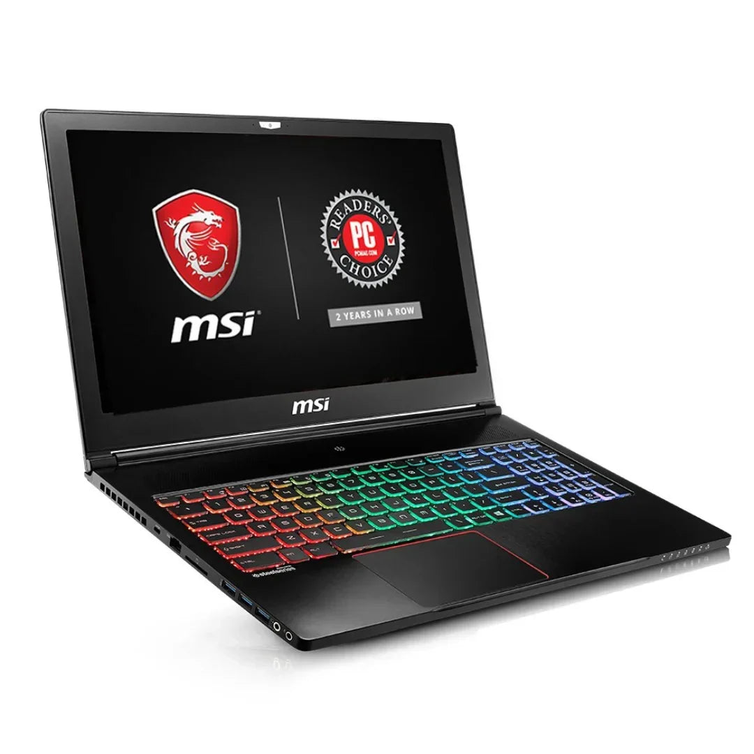 Msi GS63VR Stealth Pro 15.6 - i7-7700HQ - 16GB RAM - 1TB HDD+256GB SSD -GTX1060 (GS63VR 7RF-252US) - Image 2