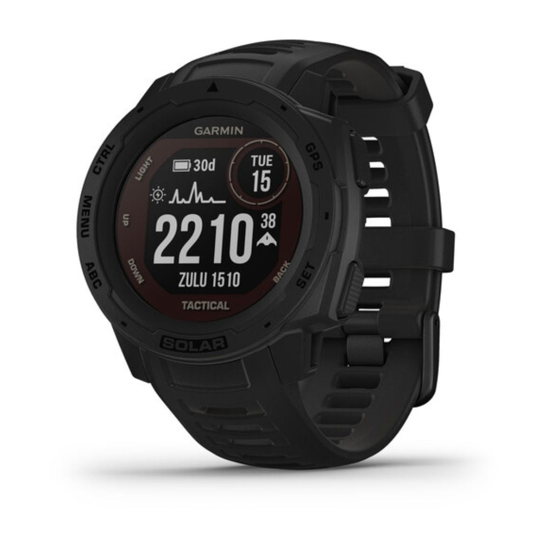 Garmin Instinct Solar Tactical GPS Smartwatch 45mm Black - 010-02293-13 - Image 2