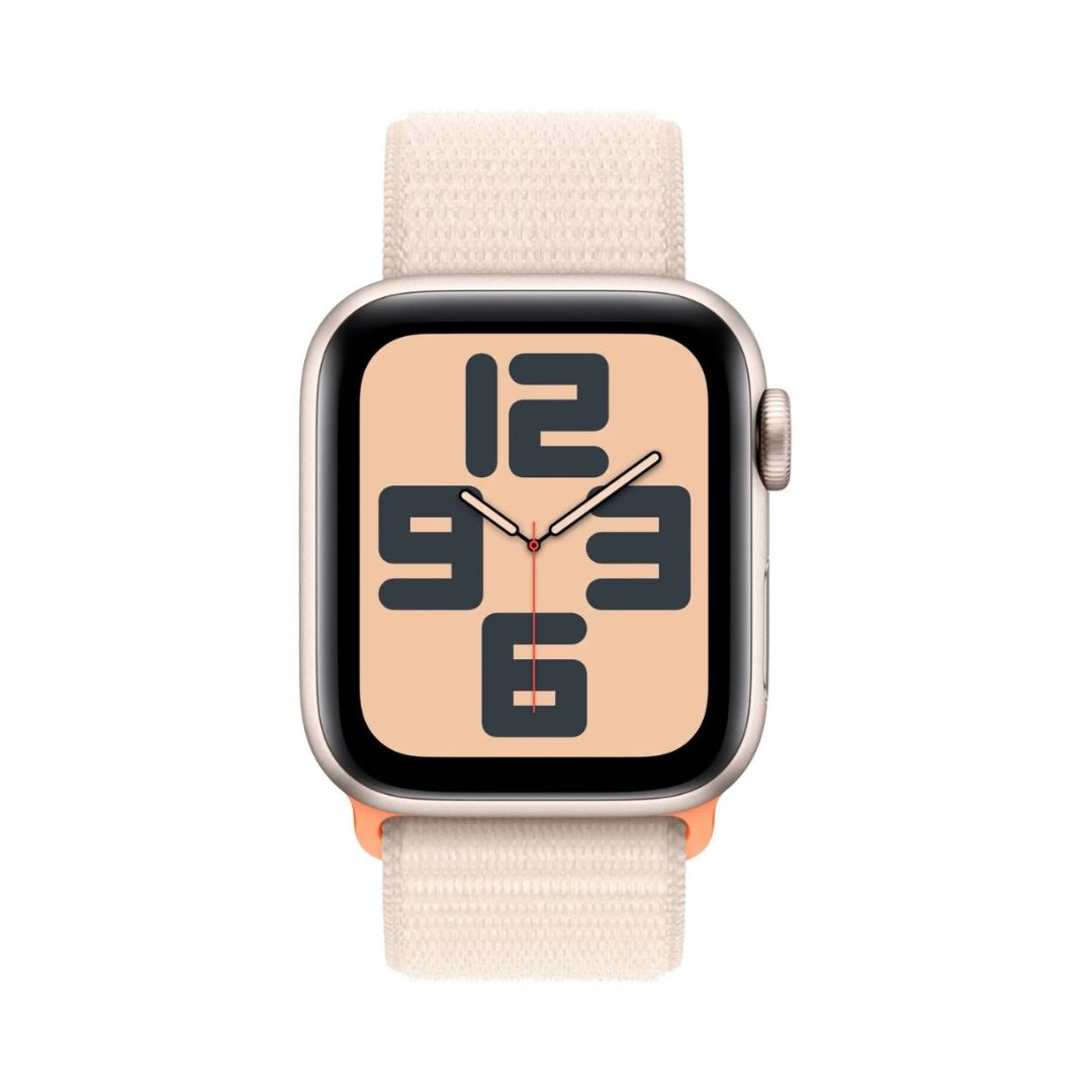Apple Watch SE 2nd Gen (GPS + Cellular) – 40mm – Starlight Aluminum Case with Starlight Sport Loop – MRG33LL/A - Image 2