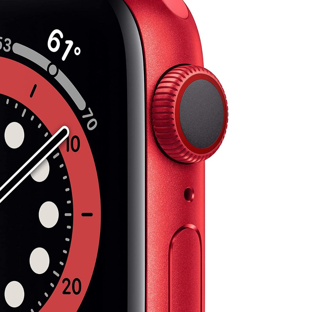 Restored Apple Watch Series 6 (GPS + Cellular) 44mm (PRODUCT)RED Aluminum Case with Red Sports Band - M07K3LL/A - Image 2