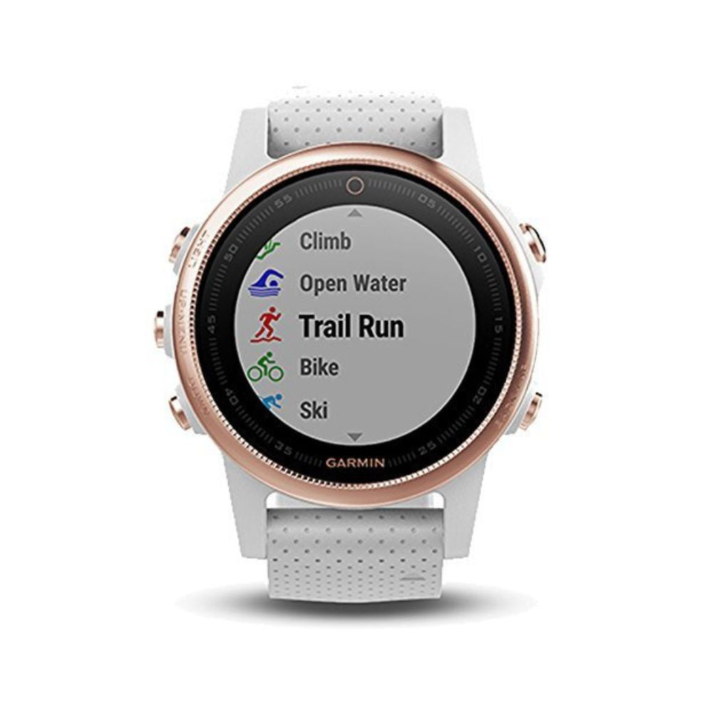 Garmin Fenix 5S Sapphire Smartwatch 42mm - Rose Gold/White - 010-01685-16 - Image 2