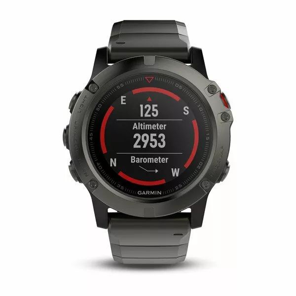 Garmin Fenix 5X Sapphire - Slate Gray with Metal Band - 010-01733-04 - Image 2