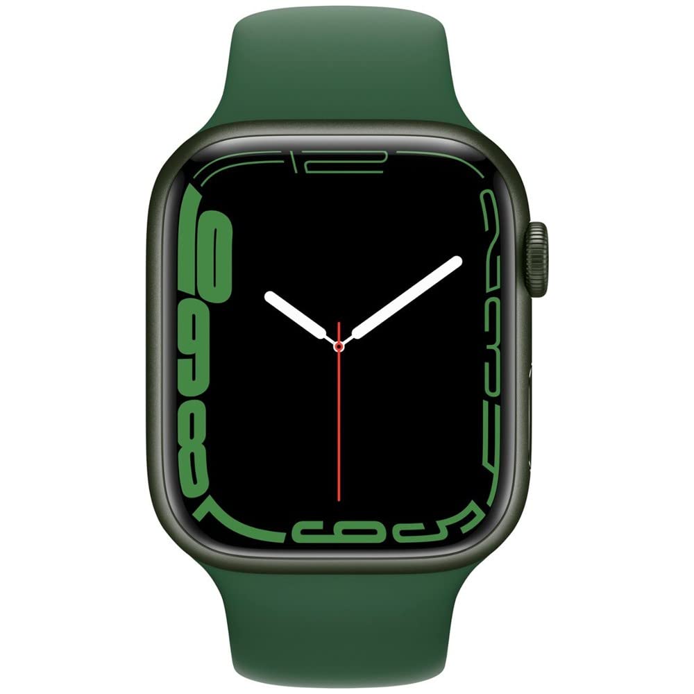 Apple Watch Series 7 (GPS, 41MM) - Green Aluminum Case with Clover Sport Band - MKN03LL/A - Image 2