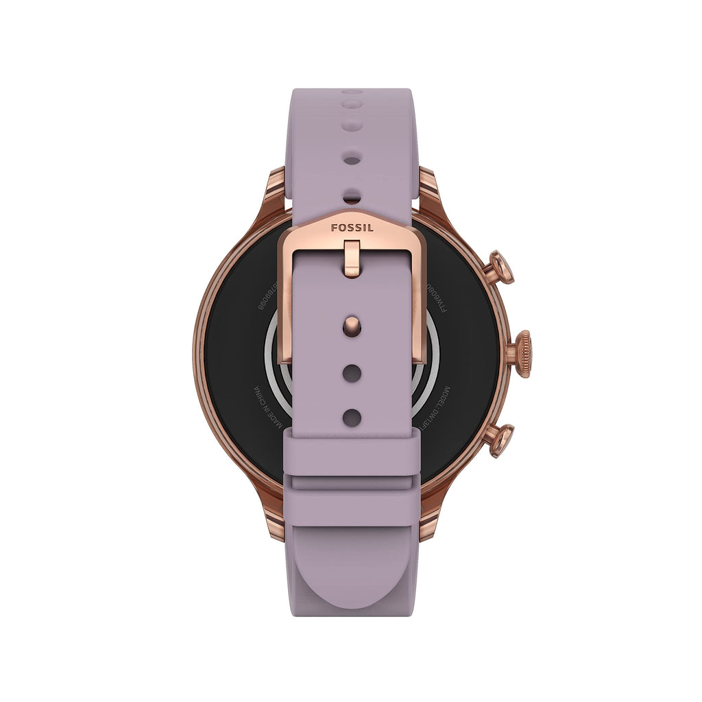 Fossil - Gen 6 Smartwatch 42mm Purple Silicone - Rose Gold - FTW6080V - Image 3