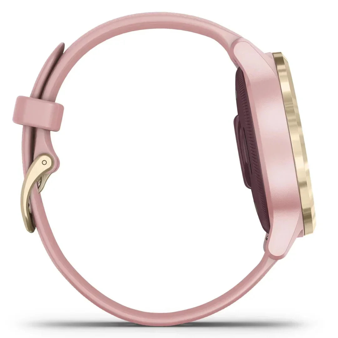 Garmin - vivoactive 4S Smartwatch 40mm Light Gold With Dust Rose - 010-02172-31 - Image 3