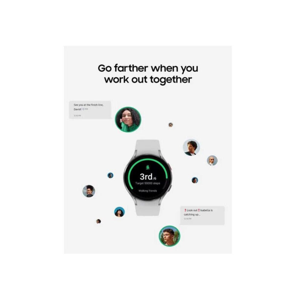 Samsung Galaxy Watch4 Aluminum 40MM LTE - Silver - SM-R865UZSAXAA - Image 4