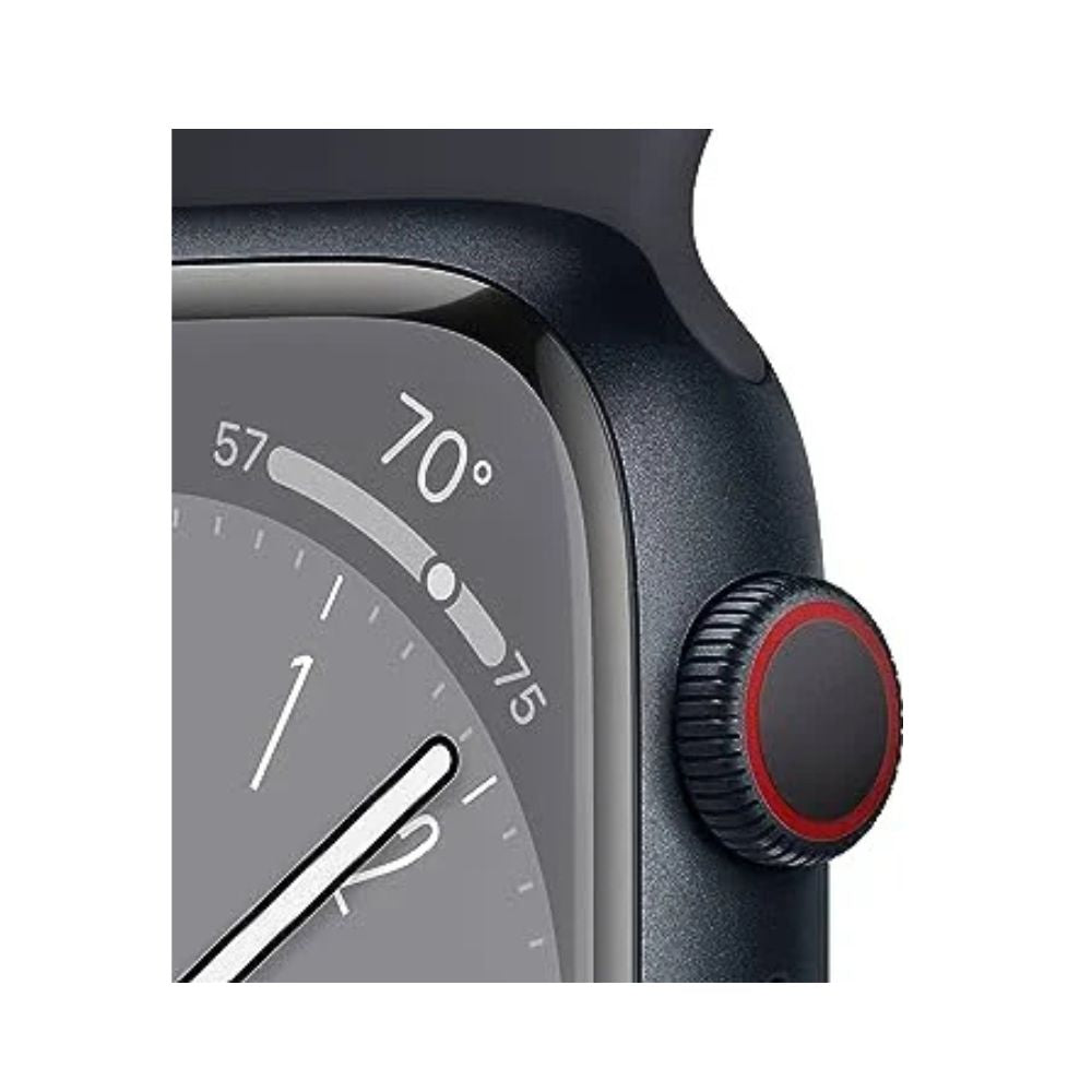 Apple Watch Series 8 [GPS + Cellular, 41mm] - Midnight Aluminum Case with Midnight Sport Band, M/L - MNUW3LL/A - Image 3