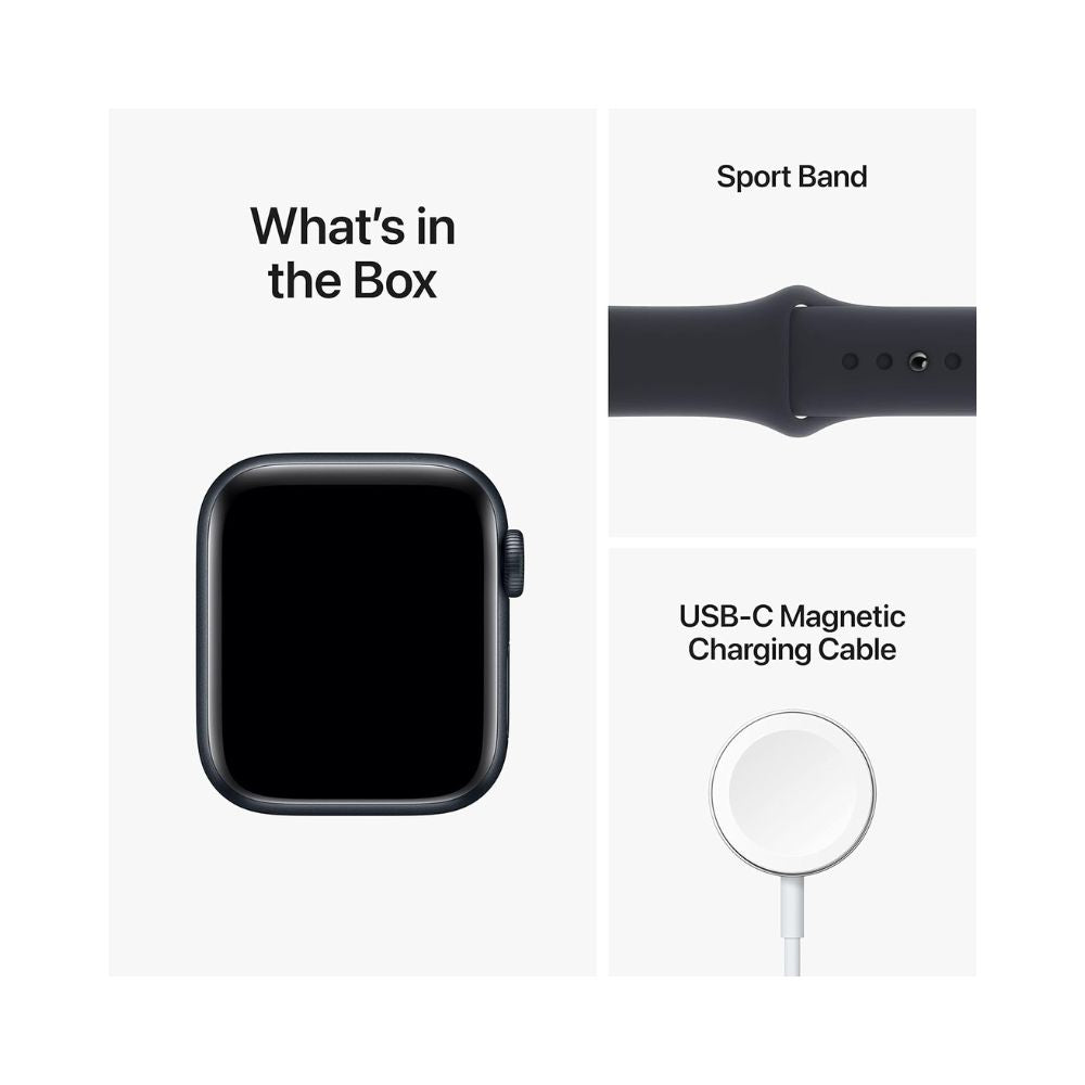 Apple Watch SE 2nd Gen GPS 40mm Midnight Aluminum Case and Sport Band S/M - MR9X3LL/A - Image 3