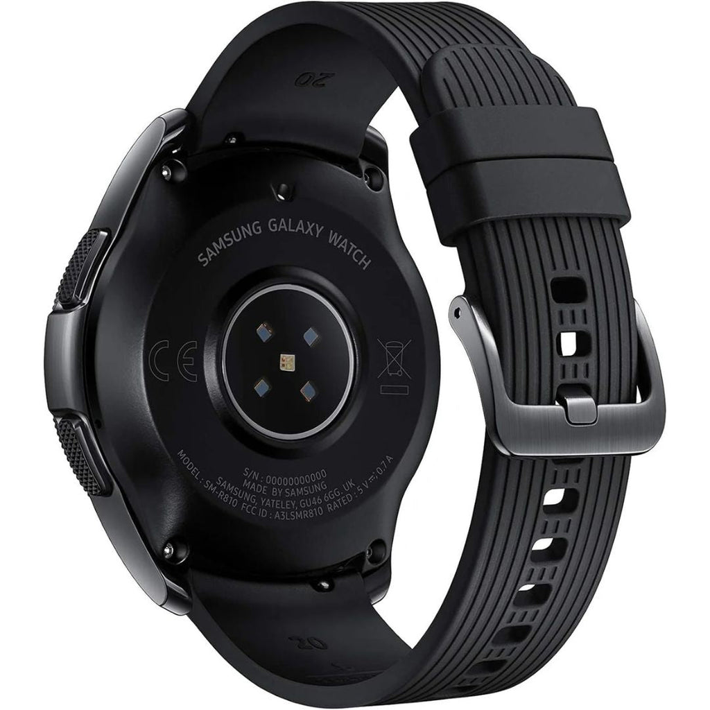 Samsung Galaxy Watch 42mm 4G LTE Stainless Steel Midnight Black SM-R815UZKAXAR - Image 2