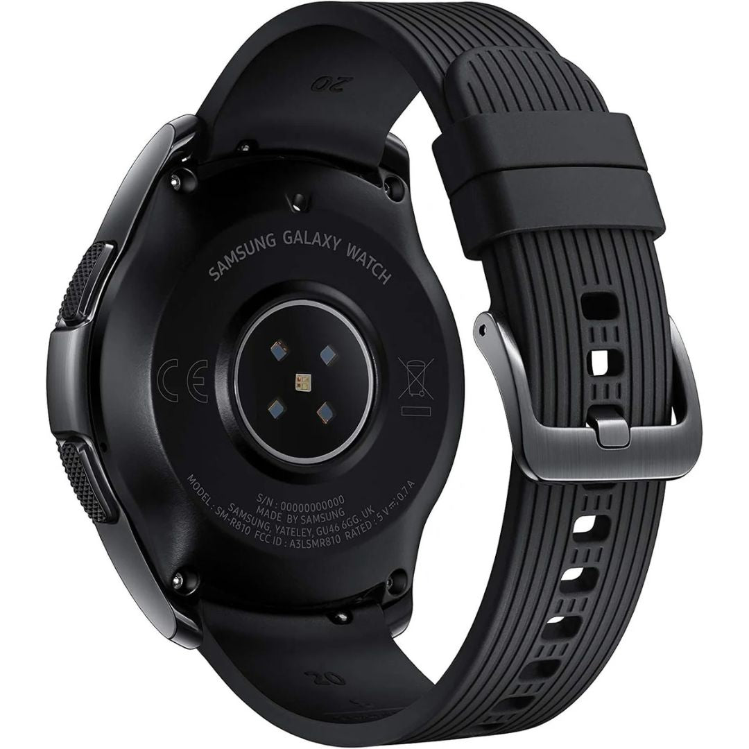 Samsung Galaxy Watch 42mm 4G LTE Stainless Steel Midnight Black SM-R815UZKAXAR - Image 2