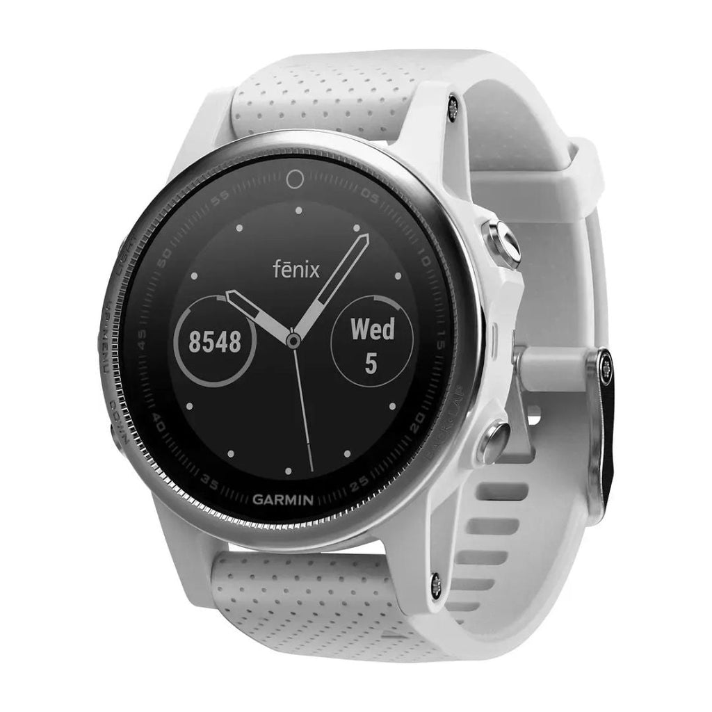 Garmin fenix 5S Smartwatch – 42mm Fiber-Reinforced Polymer – White with Carrara White Band – 010-01685-00 - Image 3