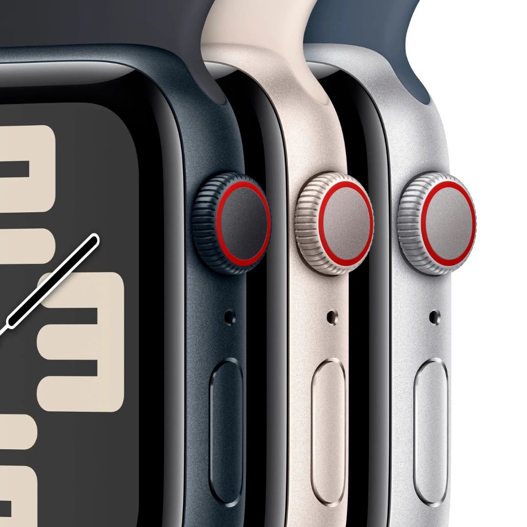 Apple Watch SE 2nd Gen (GPS + Cellular) – 40mm – Starlight Aluminum Case with Starlight Sport Loop – MRG33LL/A - Image 3