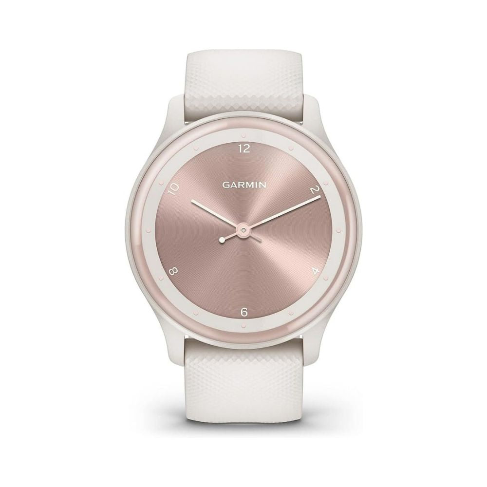 Garmin vívomove Sport 40mm Peach Gold With White Silicone Band - 010-02566-01 - Image 3