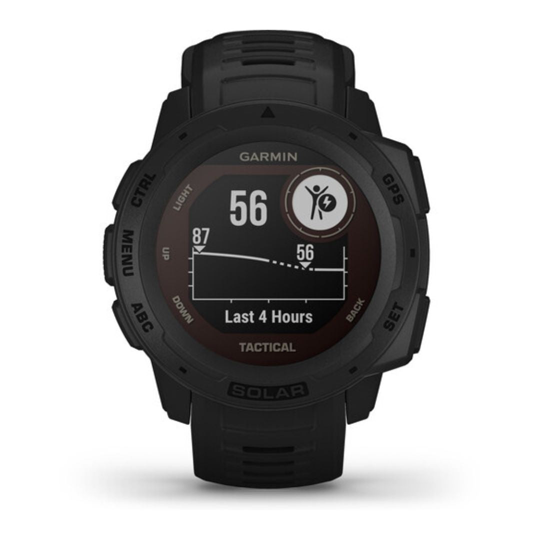 Garmin Instinct Solar Tactical GPS Smartwatch 45mm Black - 010-02293-13 - Image 3