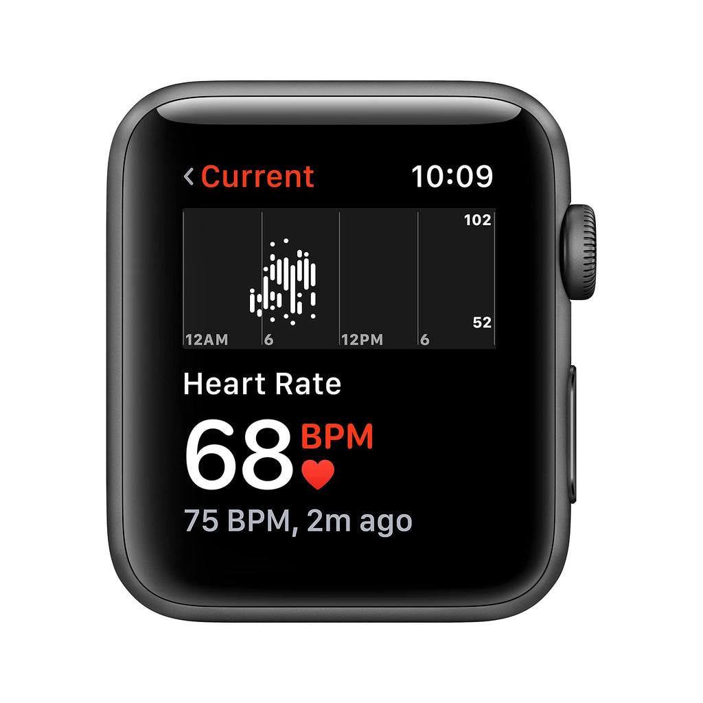 Apple Watch Series 3 (GPS+Cellular) - 42mm Space Gray Al Black Sport Band - MQK22LL/A - Image 4