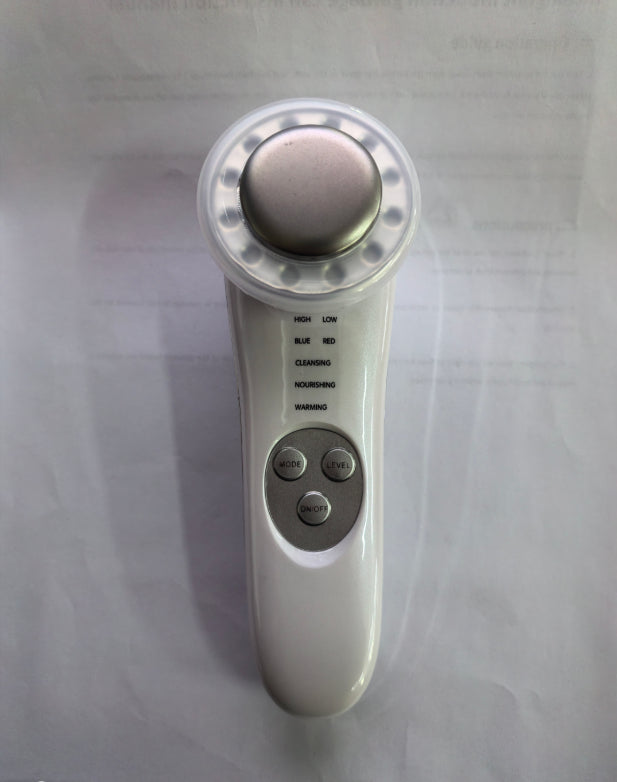 7-in-1 Facial Massager & Skin Care Beauty Machine - Silver
