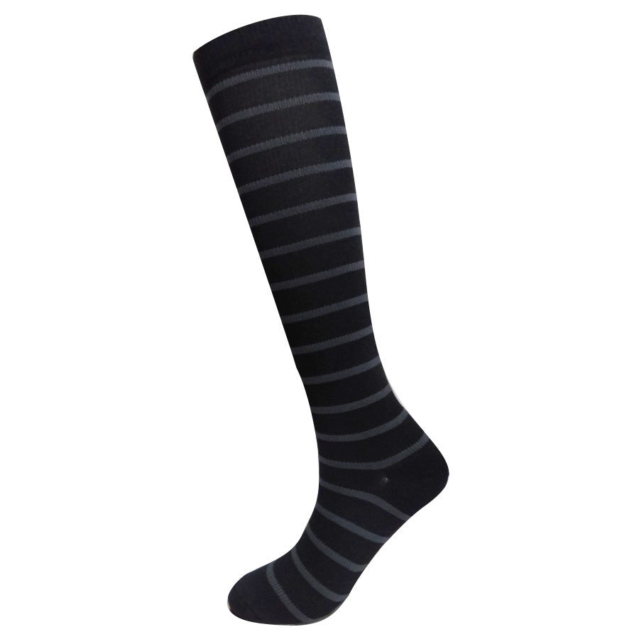 Comfortable Leg Support Compression Elastic Sports Socks - 3 Jacquard