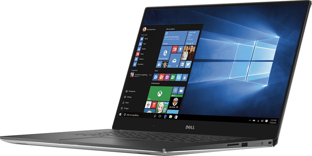 Dell - XPS 15.6"" 4K Ultra HD Touch-Screen Laptop - i7 - 16GB RAM - 1TB SSD - Silver - XPS9550-10000SLV - Image 3